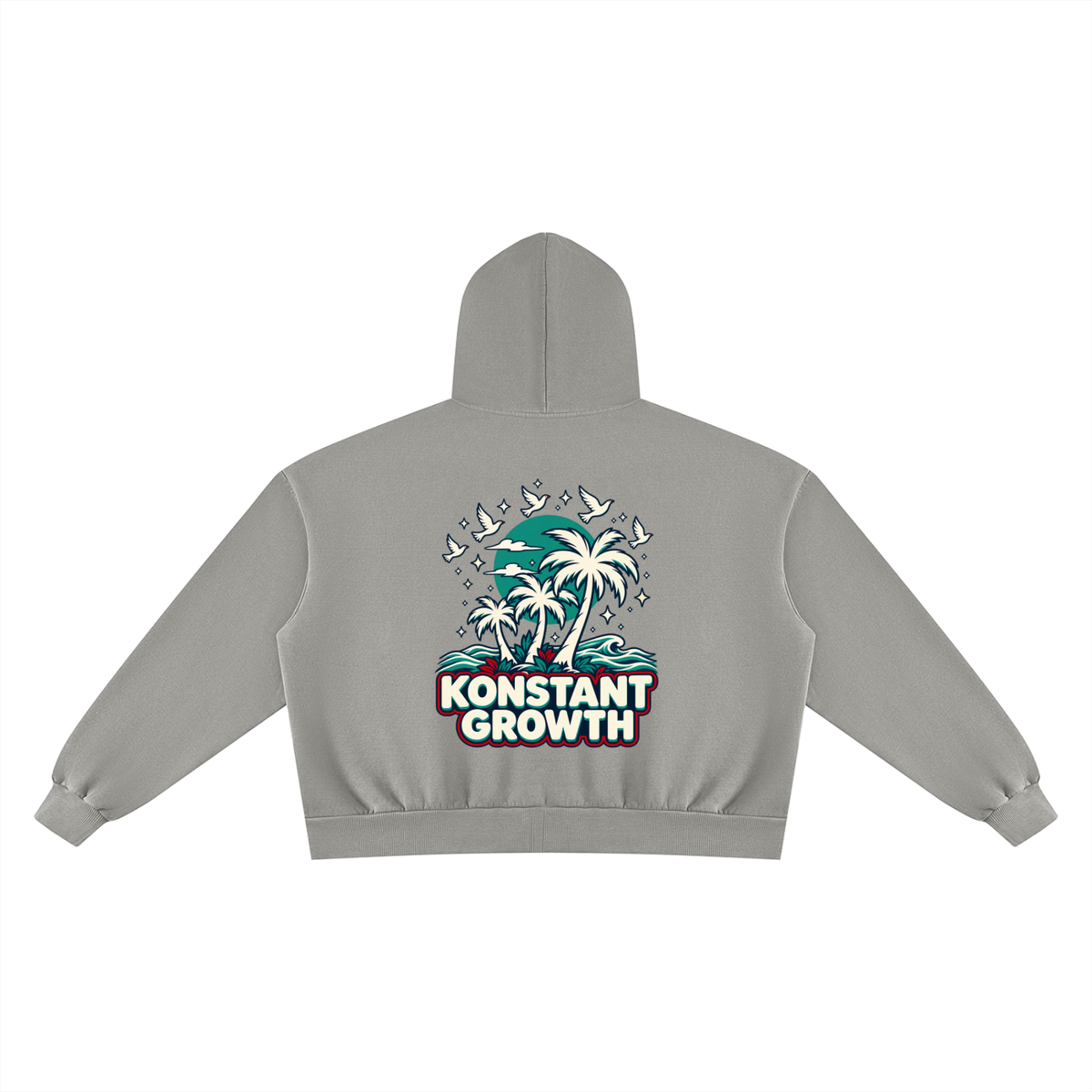 Unisex Vintage Wash Fleece Boxy Hoodie ODMPOD