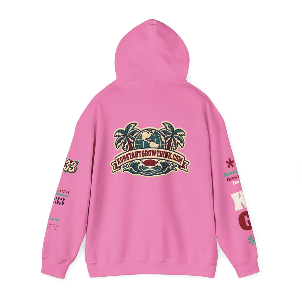 Clean Wave Hoodie — Graphic Palm-Globe Streetwear Hooded Sweatshirt