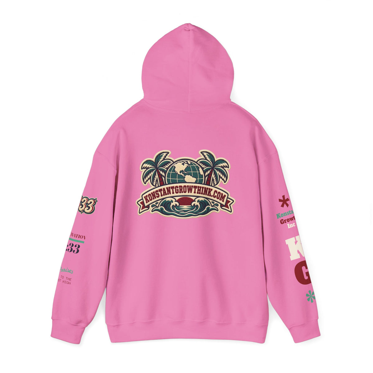 Clean Wave Hoodie — Graphic Palm-Globe Streetwear Hooded Sweatshirt