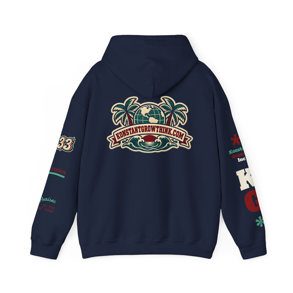 Clean Wave Hoodie — Graphic Palm-Globe Streetwear Hooded Sweatshirt