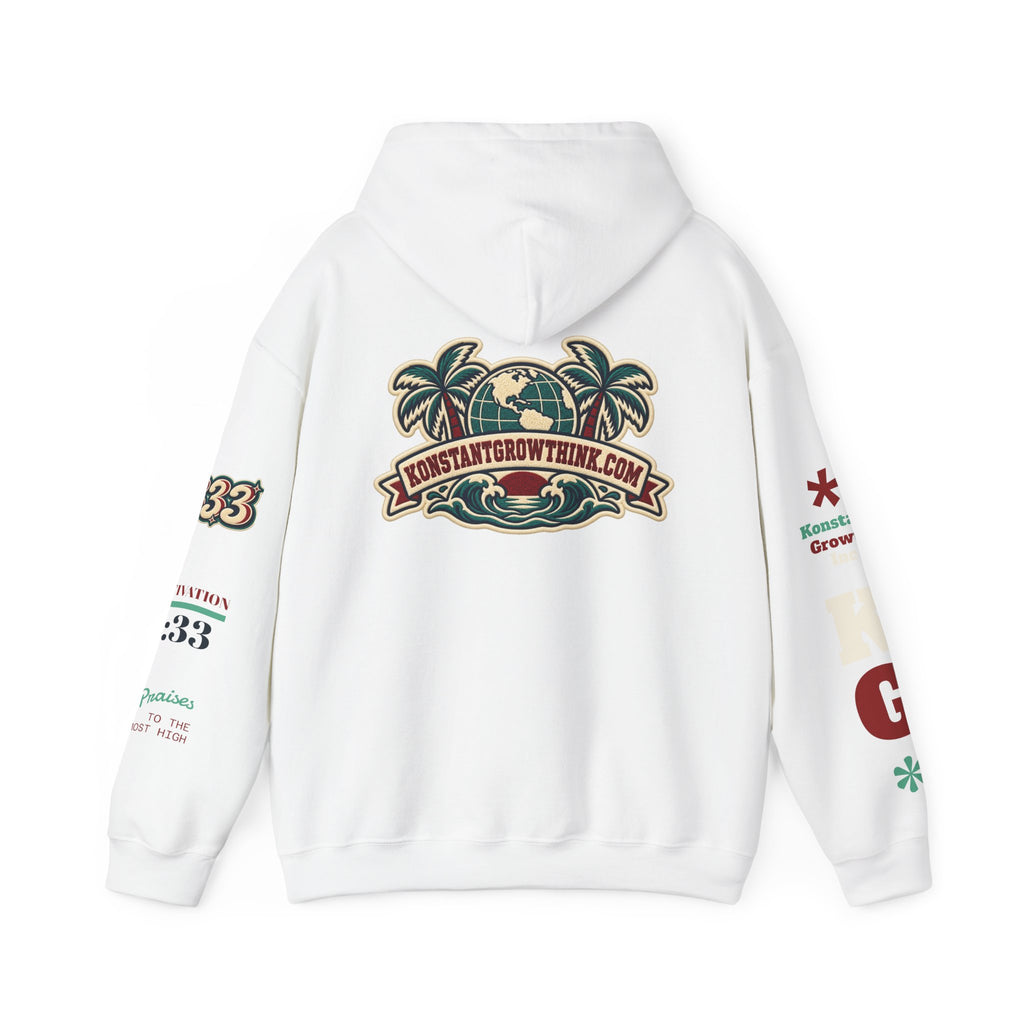 Clean Wave Hoodie — Graphic Palm-Globe Streetwear Hooded Sweatshirt