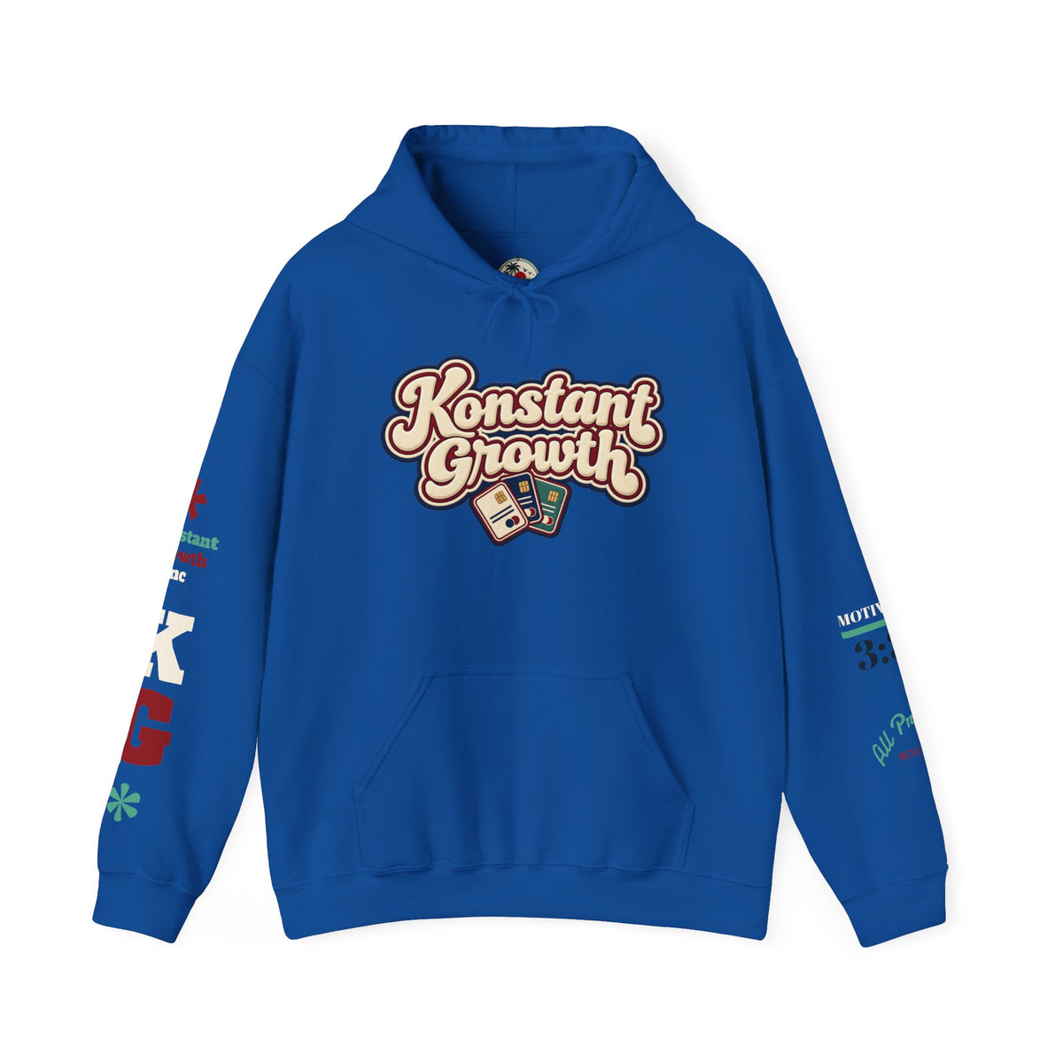 Konstant Growth Hoodie — Retro Palm Tree Graphic Sweatshirt Printify