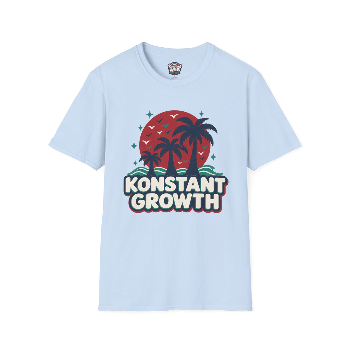 Konstant Growth Graphic T-Shirt — Retro Palm Beach / Atlanta Vibes Printify