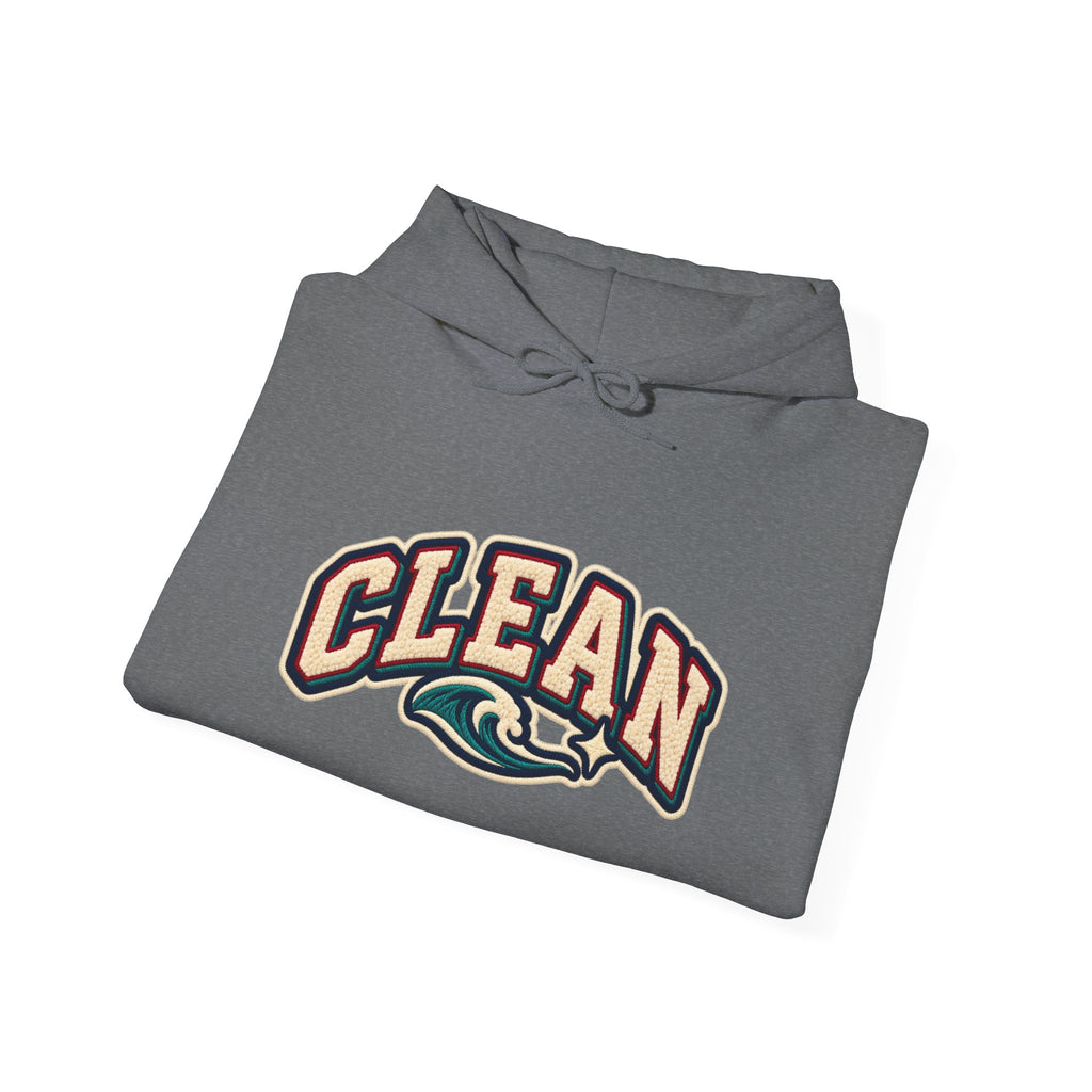 Clean Wave Hoodie — Graphic Palm-Globe Streetwear Hooded Sweatshirt