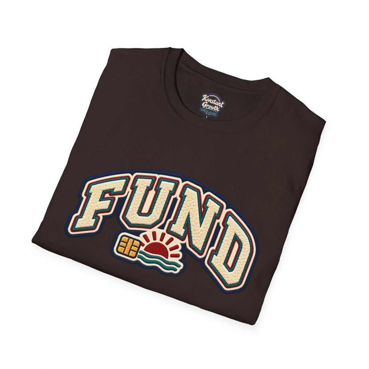 Fund & Grow Graphic T-Shirt — Retro Surf Floral Design