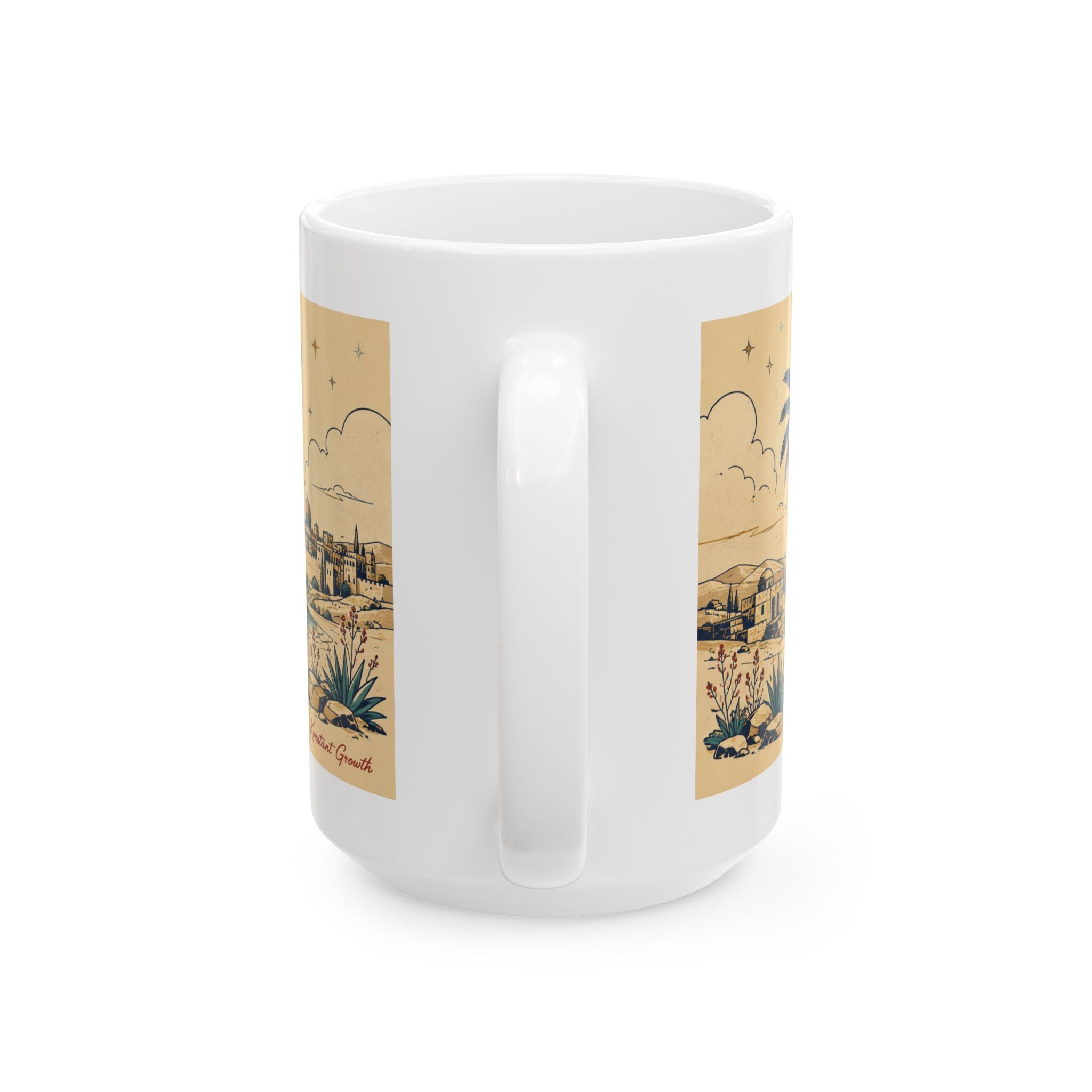 Konstant Growth Ancient Sunset Coast Ceramic Mug