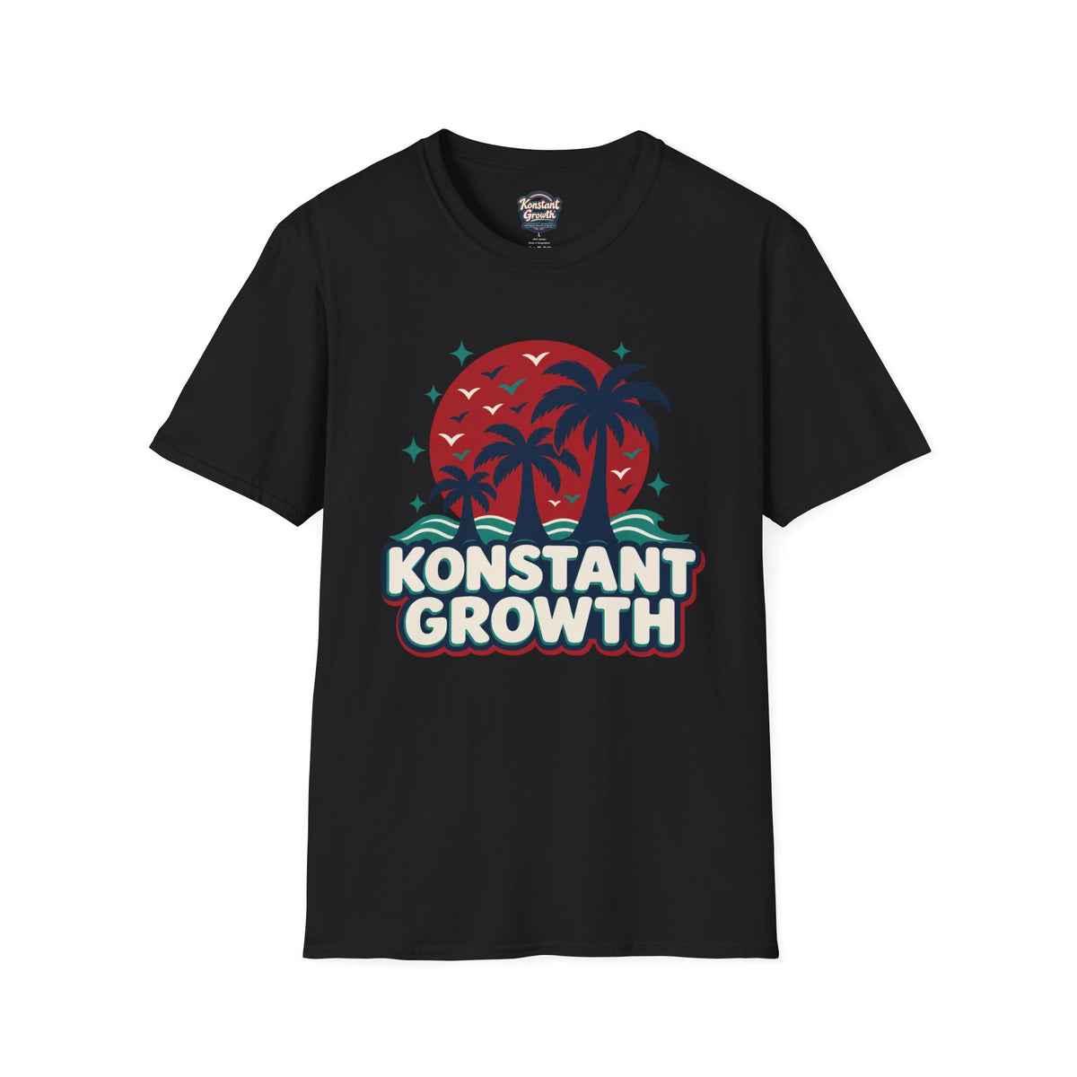Konstant Growth Graphic T-Shirt — Retro Palm Beach / Atlanta Vibes Printify