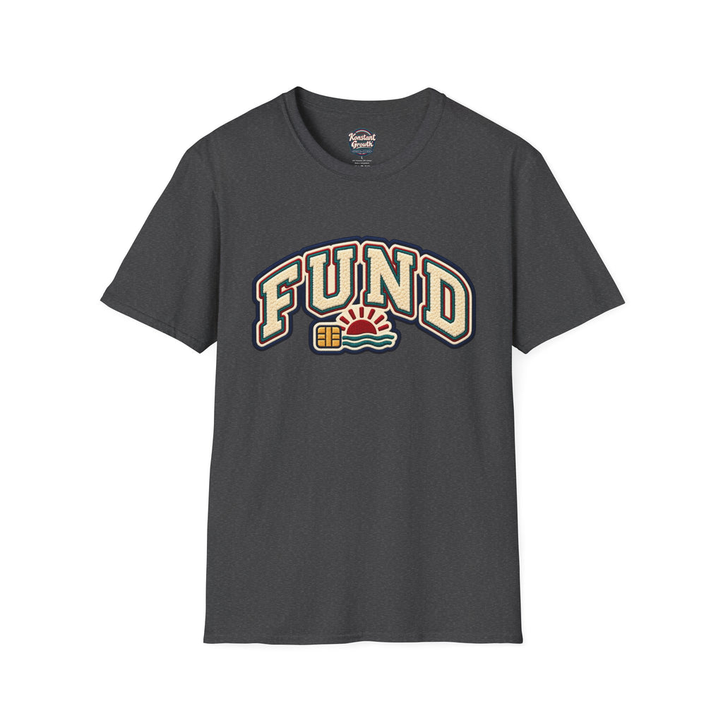 Fund & Grow Graphic T-Shirt — Retro Surf Floral Design