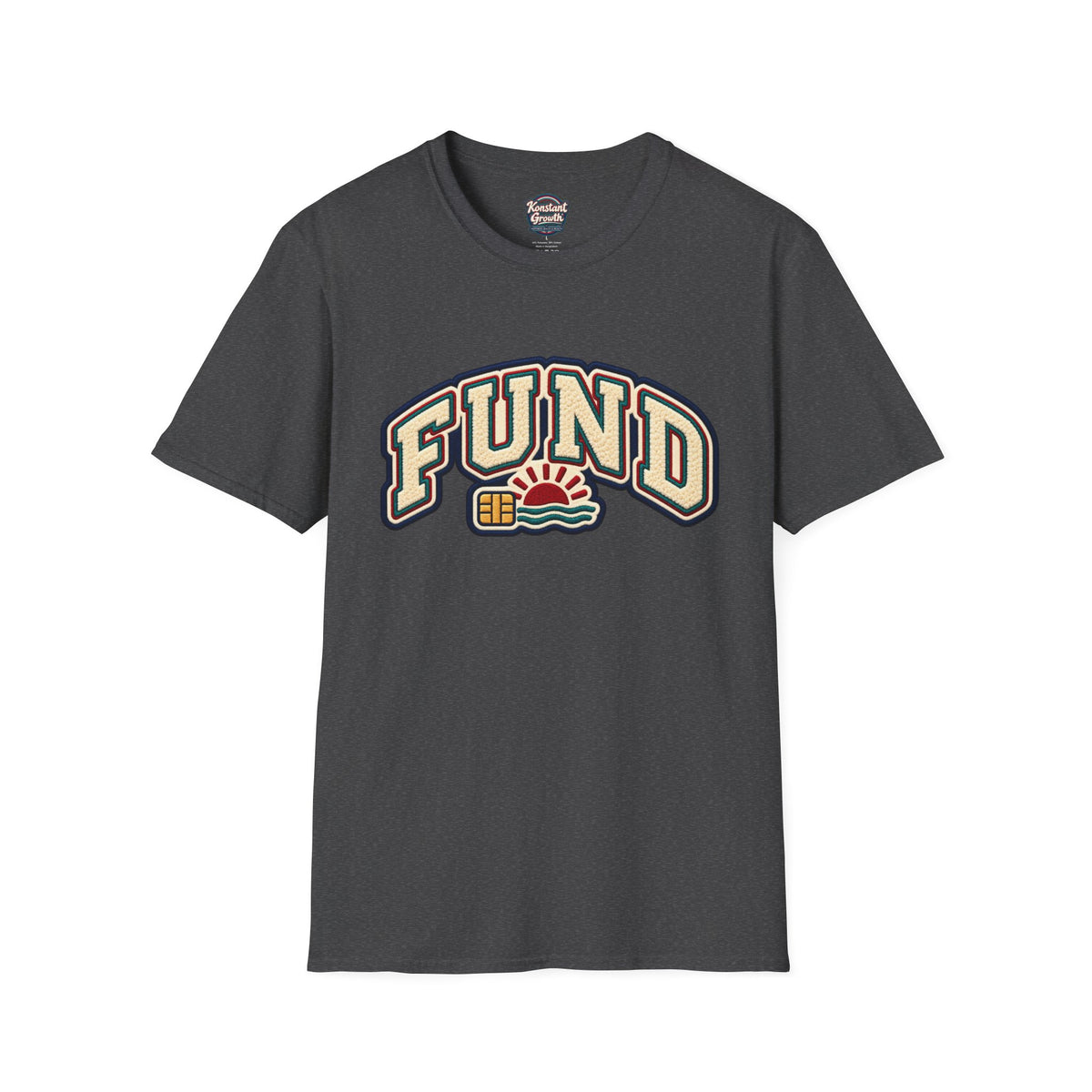 Fund & Grow Graphic T-Shirt — Retro Surf Floral Design