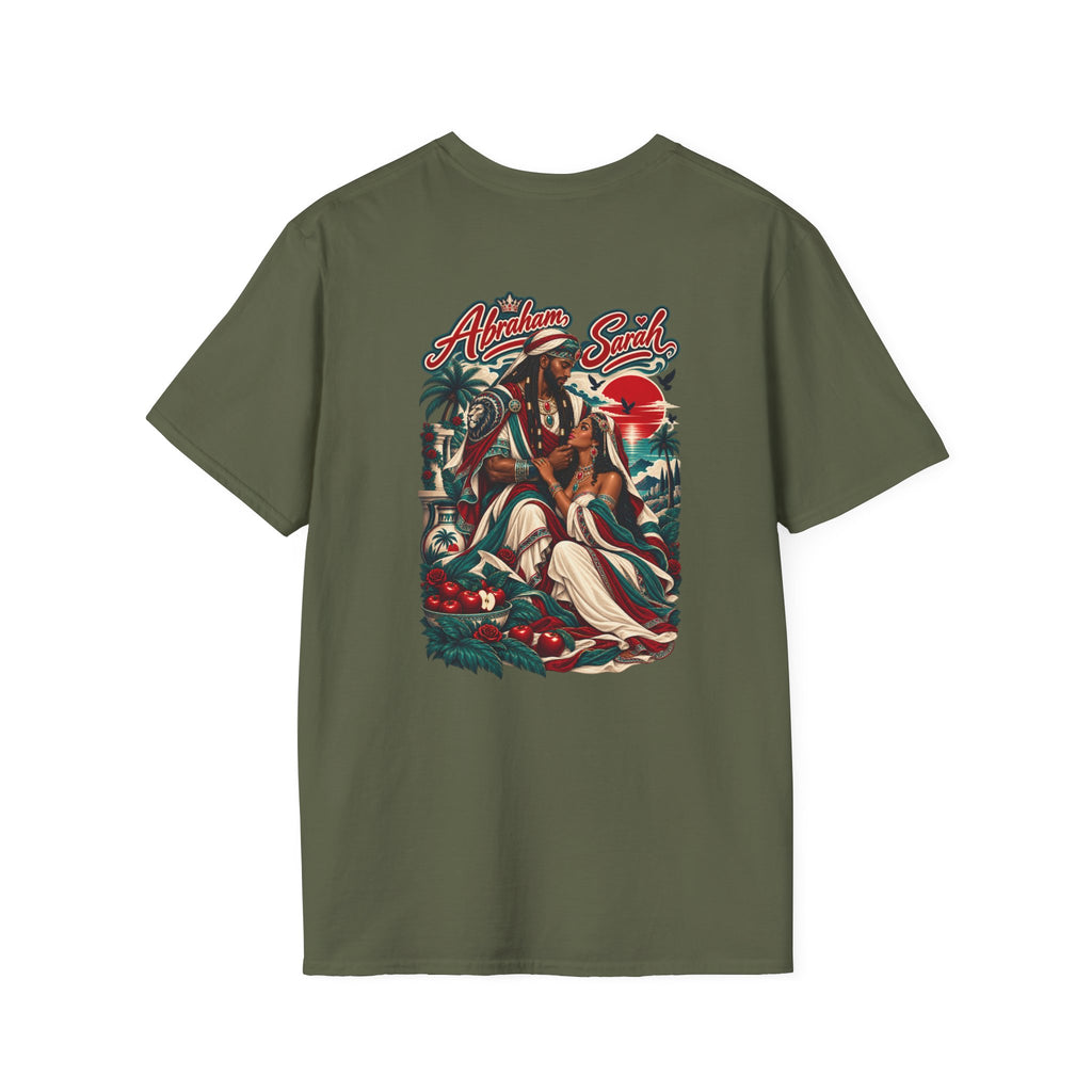 T-Shirt — Divine Love Graphic Tee (Abraham & Sarah Illustration)