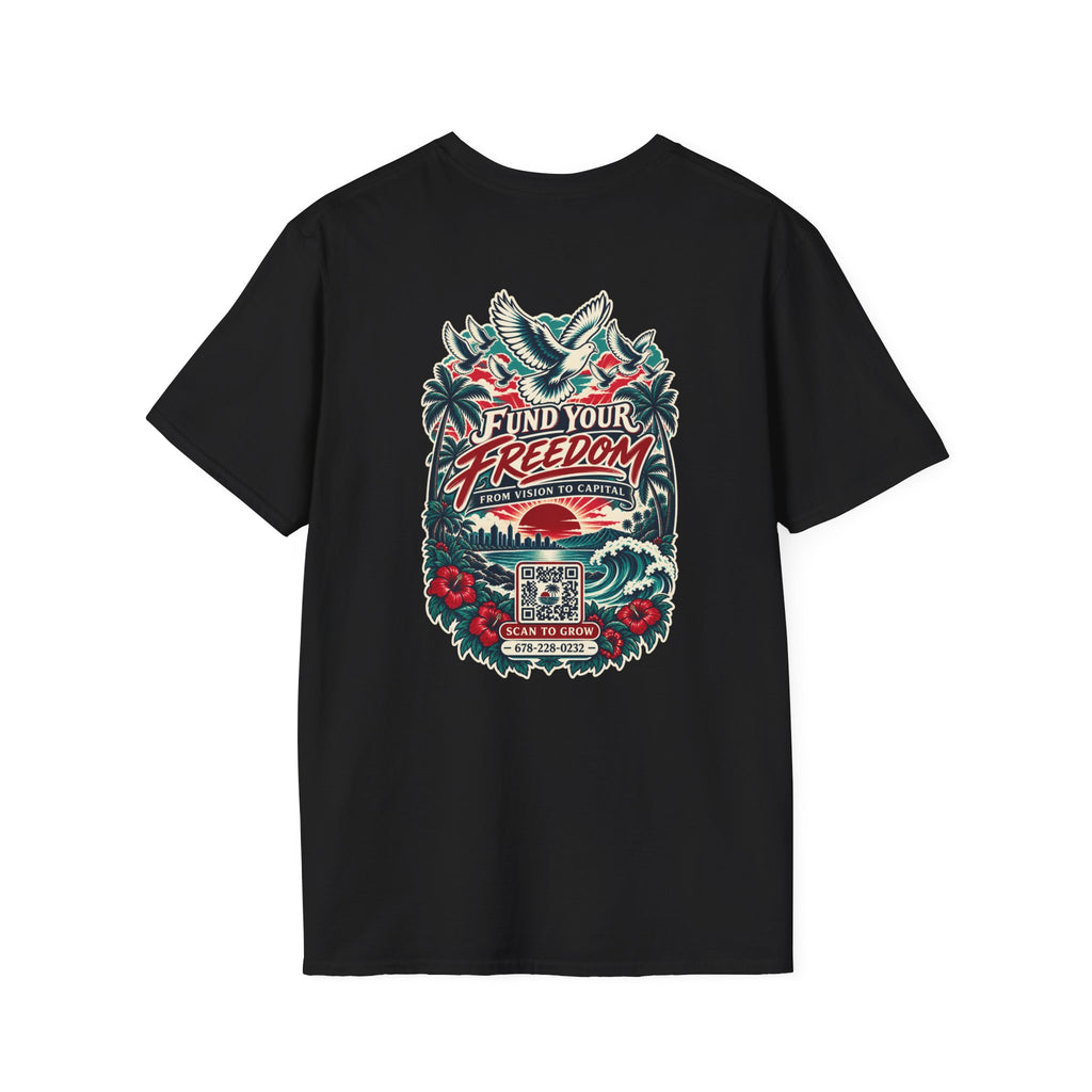 T-Shirt — 'Fund Your Freedom' Retro Graphic Tee (Konstant Growth Co.)