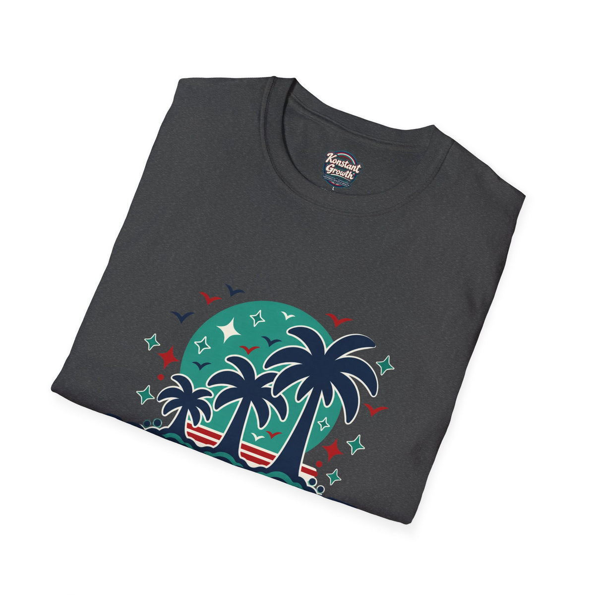 Konstant Growth Palm Tree T‑Shirt — Tropical Motivational Graphic Tee