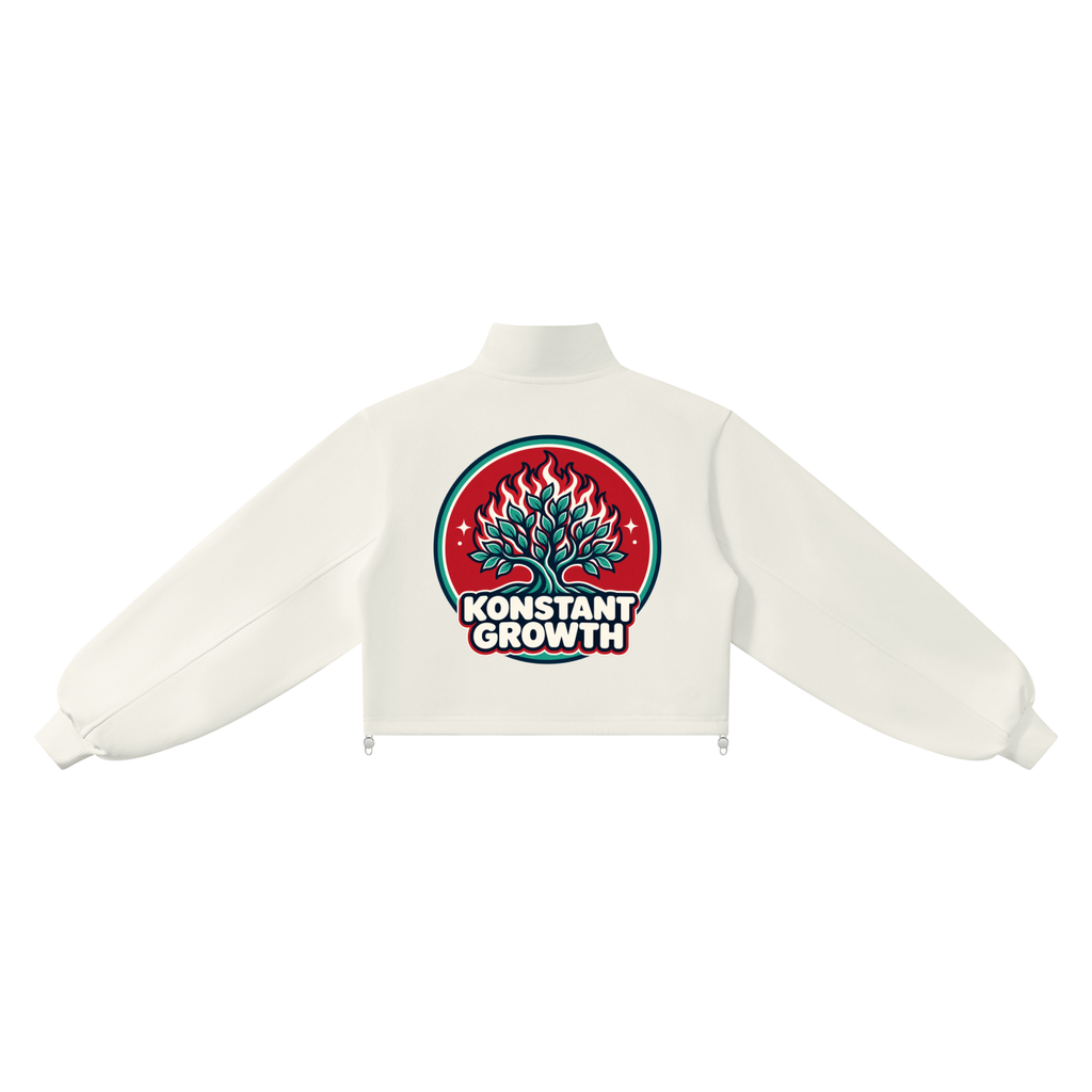 Konstant Growth Vintage — Women’s Mock-Neck Quarter-Zip Sweatshirt