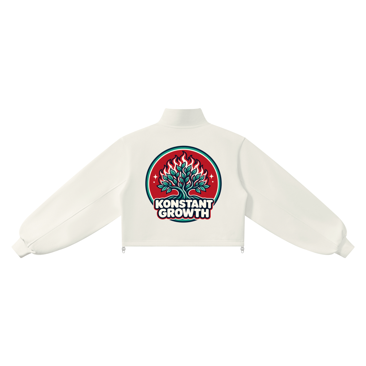 Konstant Growth Vintage — Women’s Mock-Neck Quarter-Zip Sweatshirt