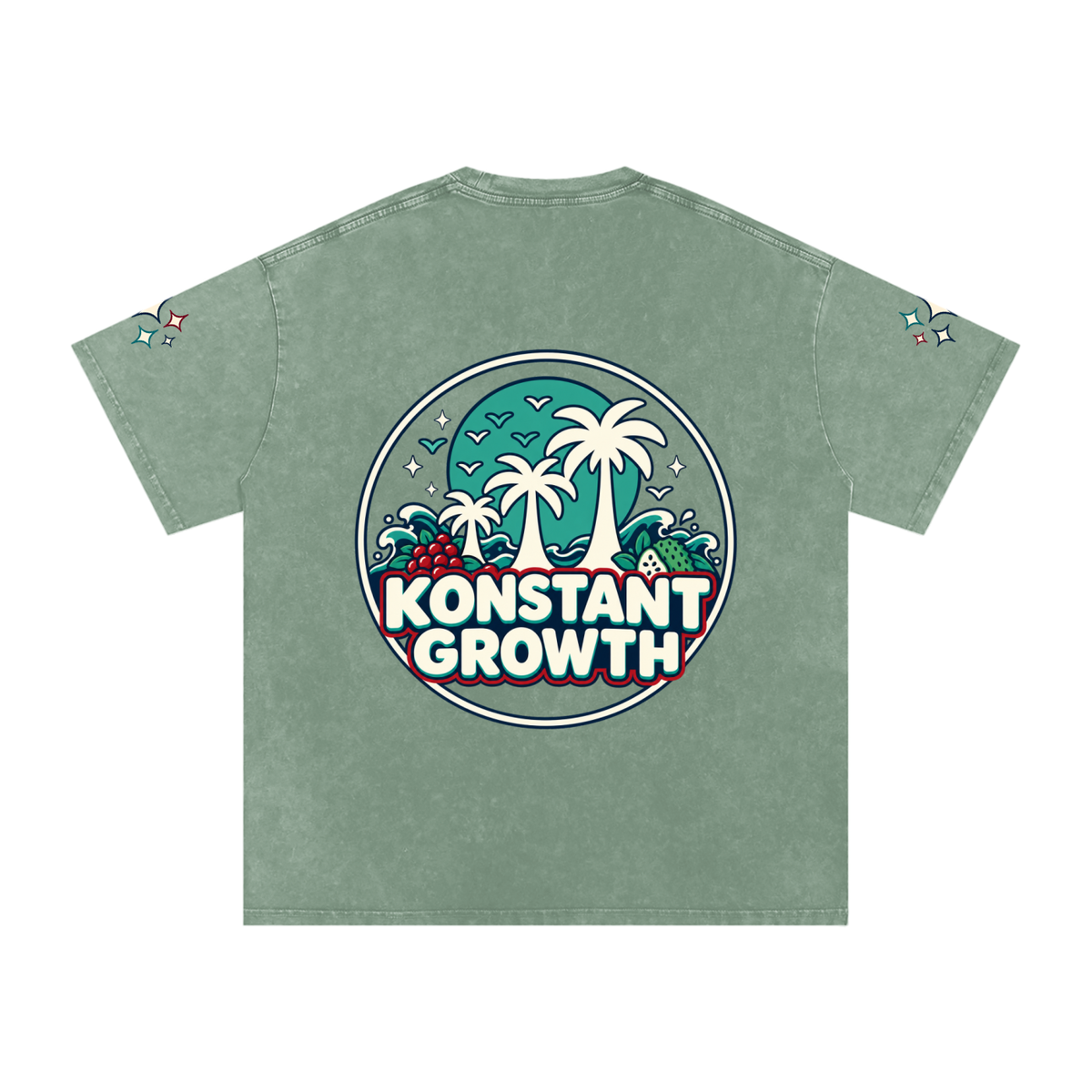 Snow Washed Oversized Cotton T-Shirt ODMPOD