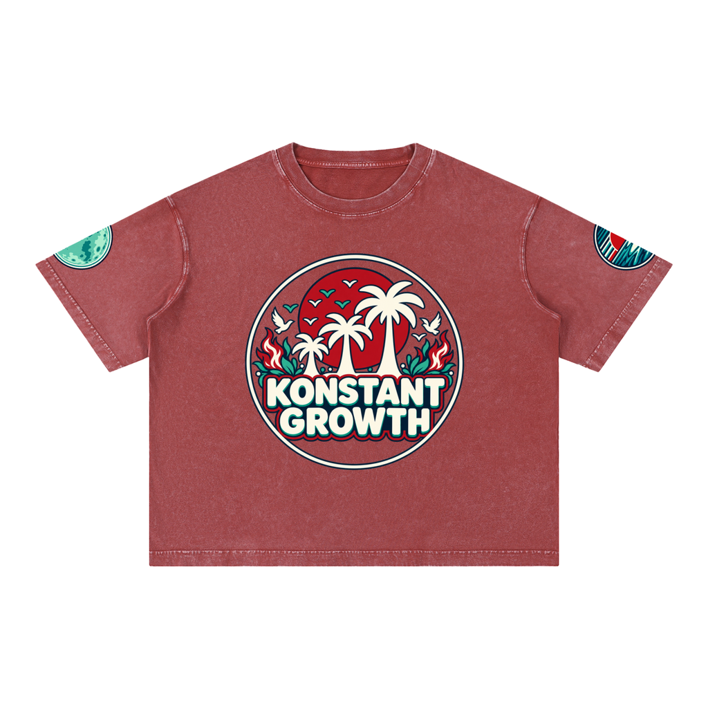 Mineral Wash Boxy Cotton T-Shirt ODMPOD