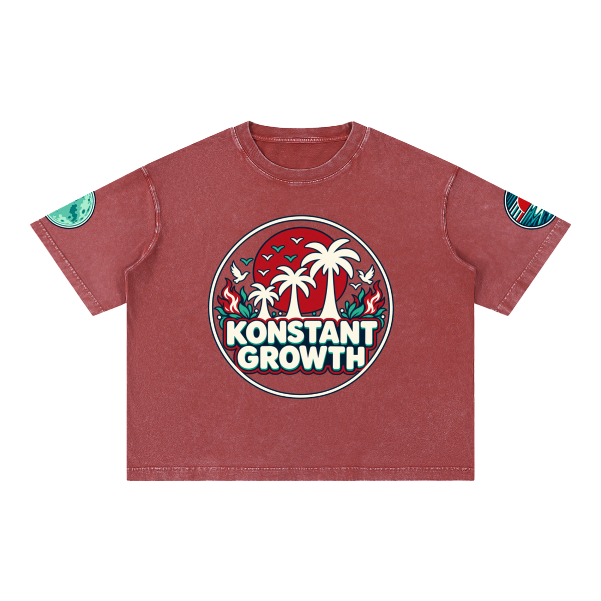 Mineral Wash Boxy Cotton T-Shirt ODMPOD