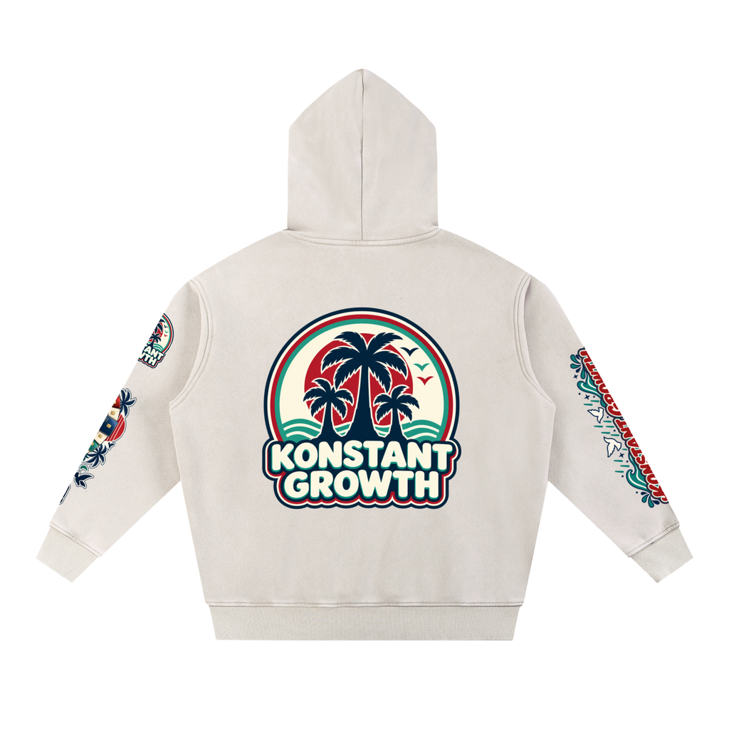 Konstant Growth Vintage — Snow Wash Fleece Oversize Hoodie