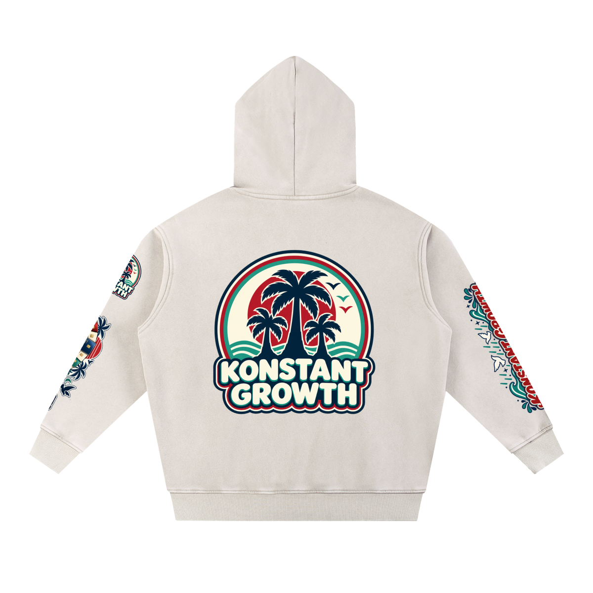 Konstant Growth Vintage — Snow Wash Fleece Oversize Hoodie