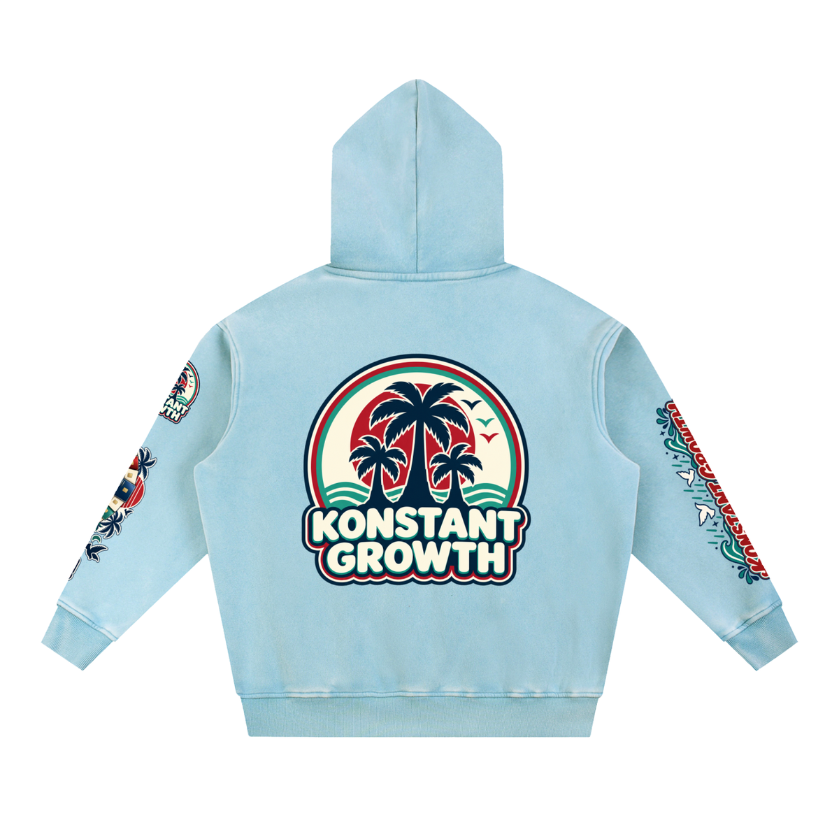 Konstant Growth Vintage — Snow Wash Fleece Oversize Hoodie