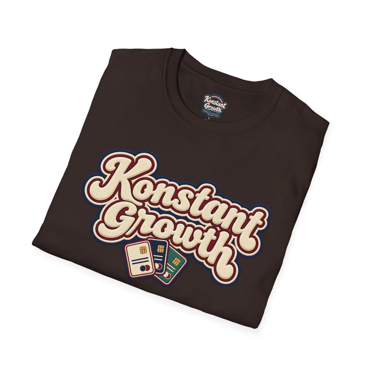 Konstant Growth T-Shirt — Retro Palm Sunset Design