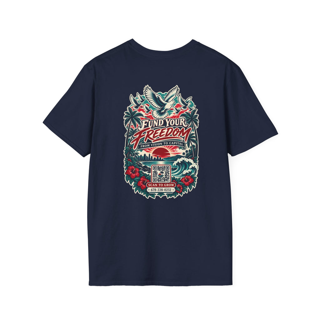 T-Shirt — 'Fund Your Freedom' Retro Graphic Tee (Konstant Growth Co.)