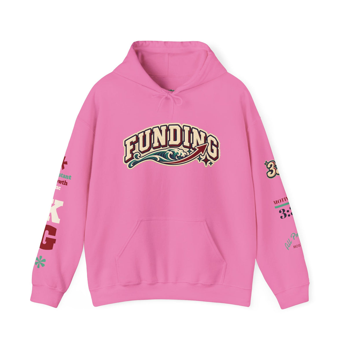 Funding Crewneck Hoodie — "Clean Build Fund" Graphic Pullover Printify