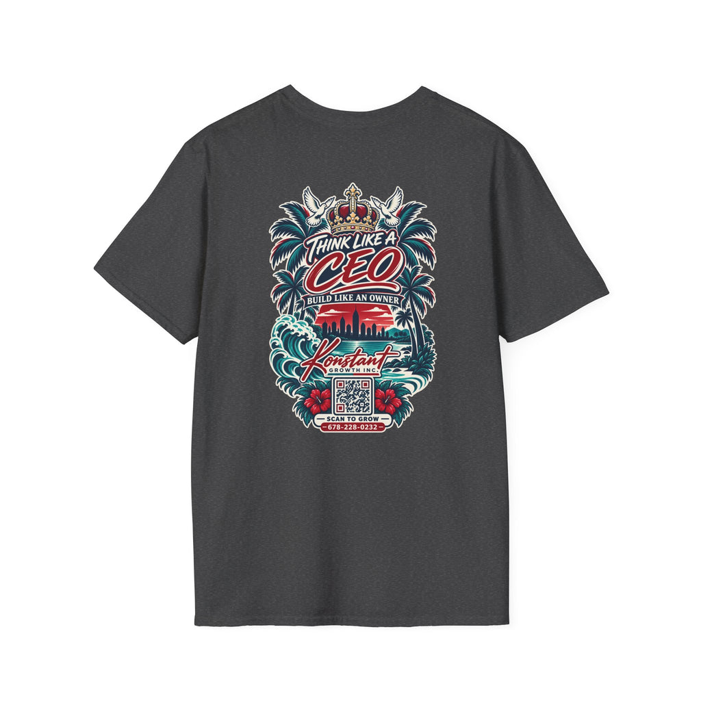 Think Like a CEO T-Shirt — Konstant Growth Motivational Graphic Tee