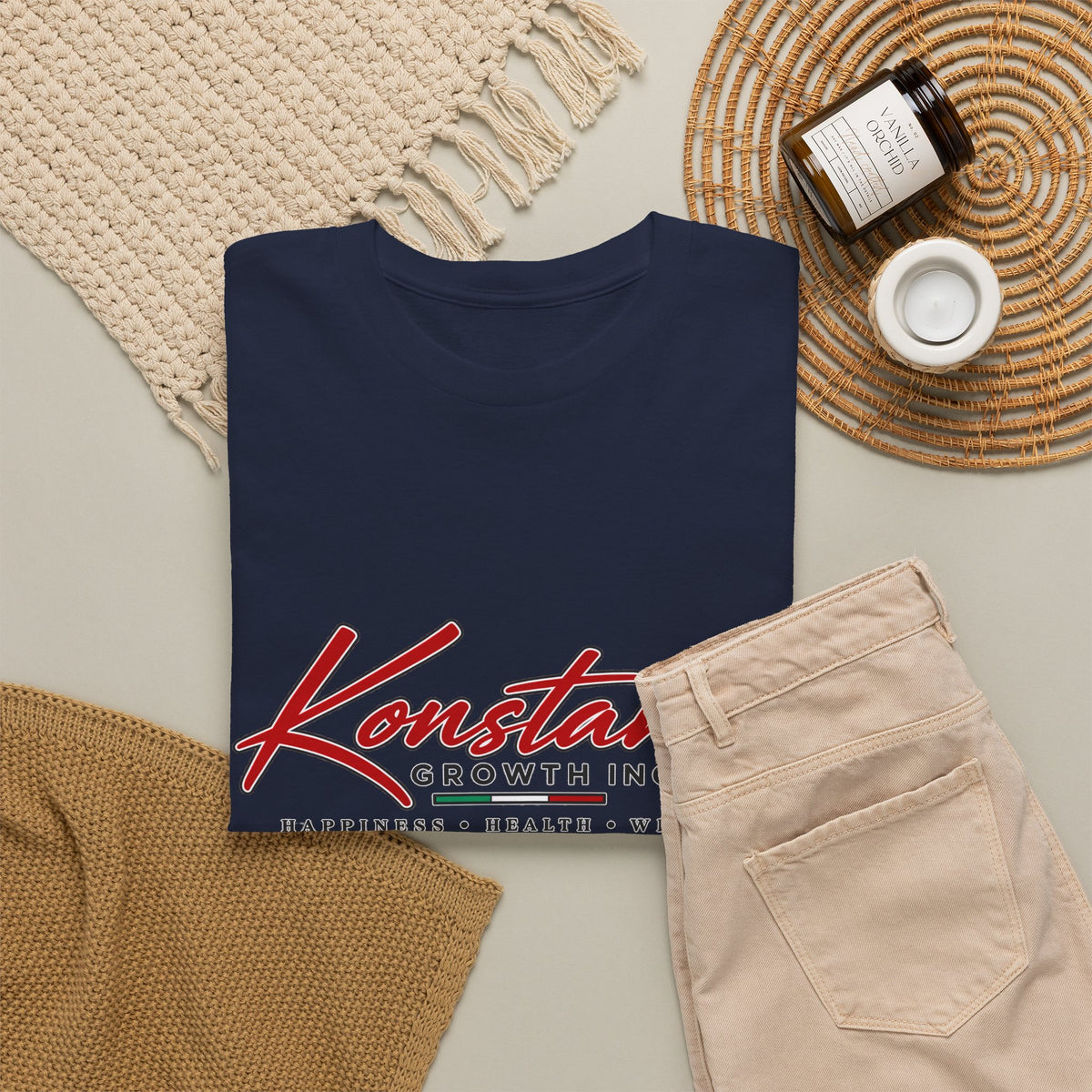 Konstant Growth Inc. Tee — Retro Car & Palm Beach Graphic T-Shirt