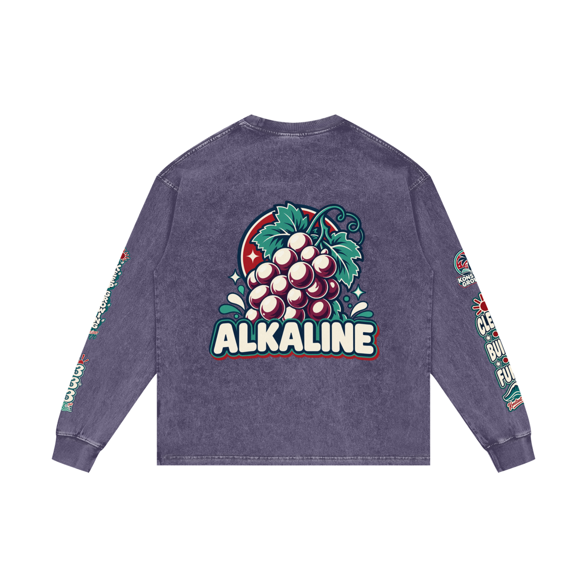 Acid Wash Oversize Long Sleeve T-Shirt