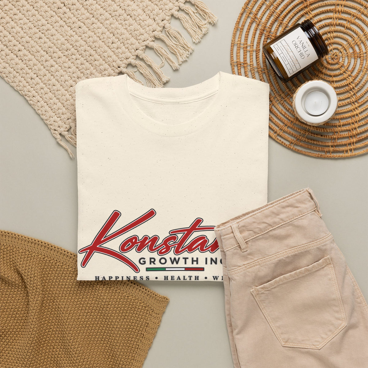 Copy of Konstant Growth Inc. Tee — Retro Car & Palm Beach Graphic T-Shirt