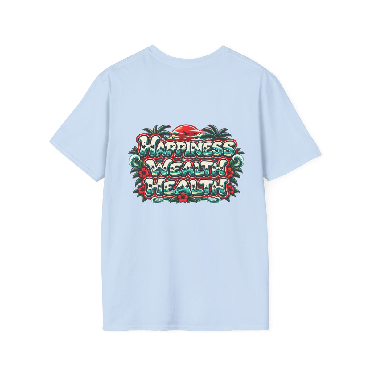 Konstant Growth 'Happiness Wealth Wealth' Graphic T-Shirt
