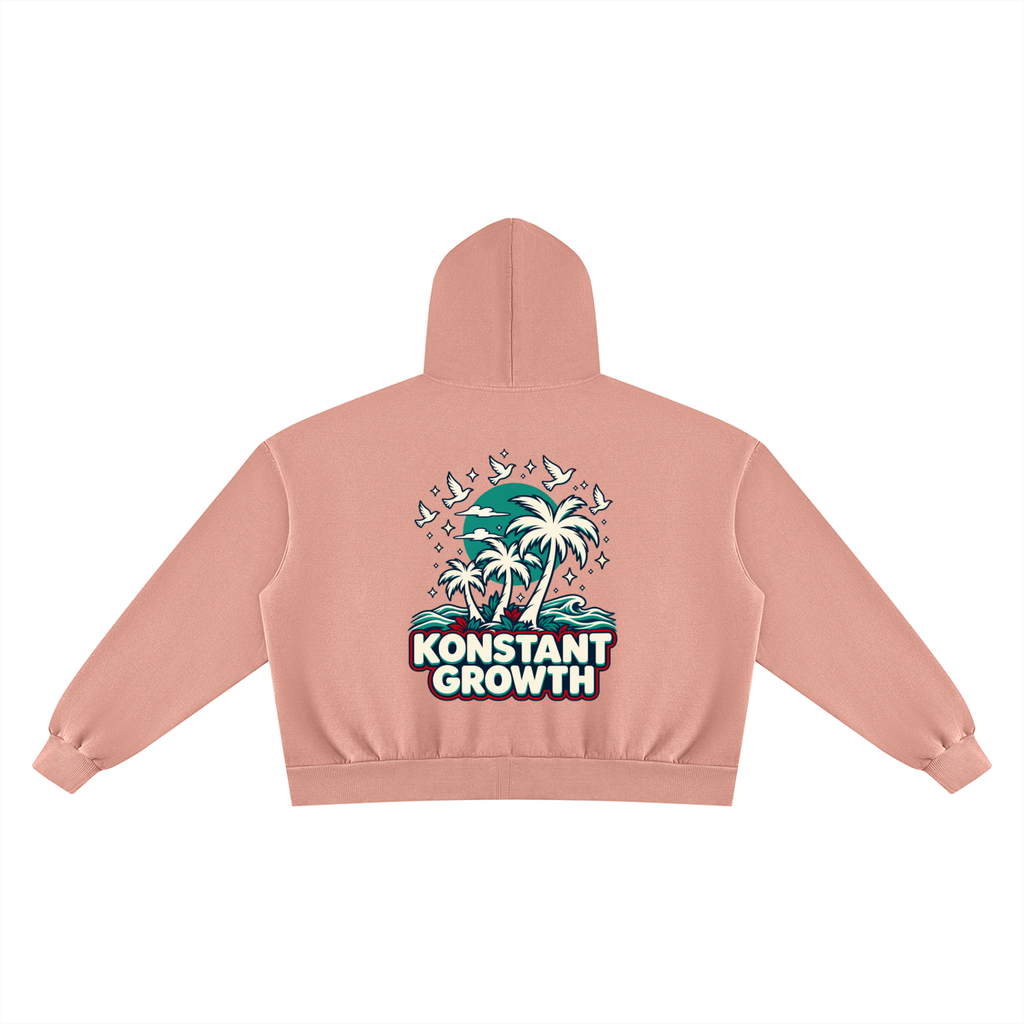 Unisex Vintage Wash Fleece Boxy Hoodie ODMPOD