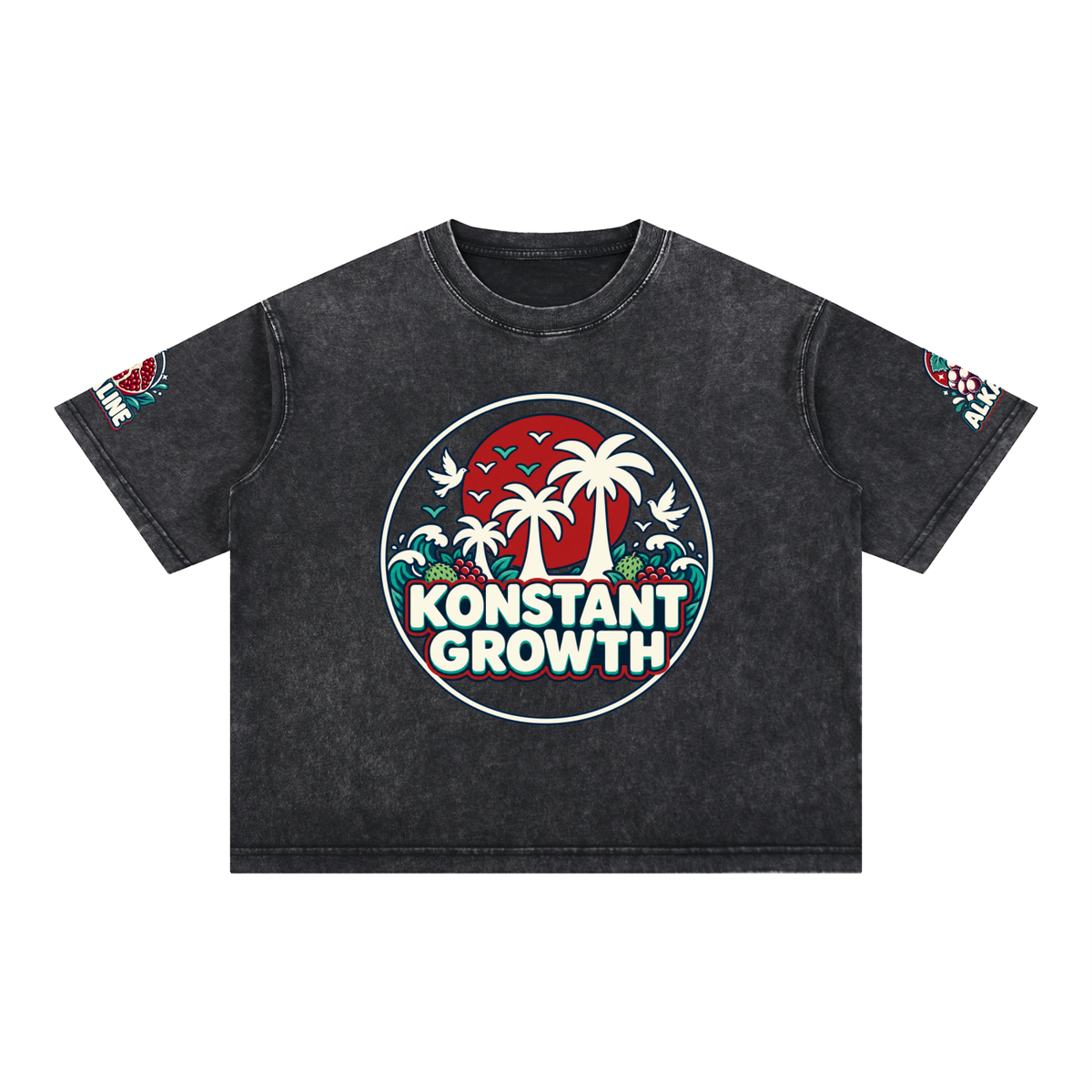 Mineral Wash Boxy Cotton T-Shirt ODMPOD