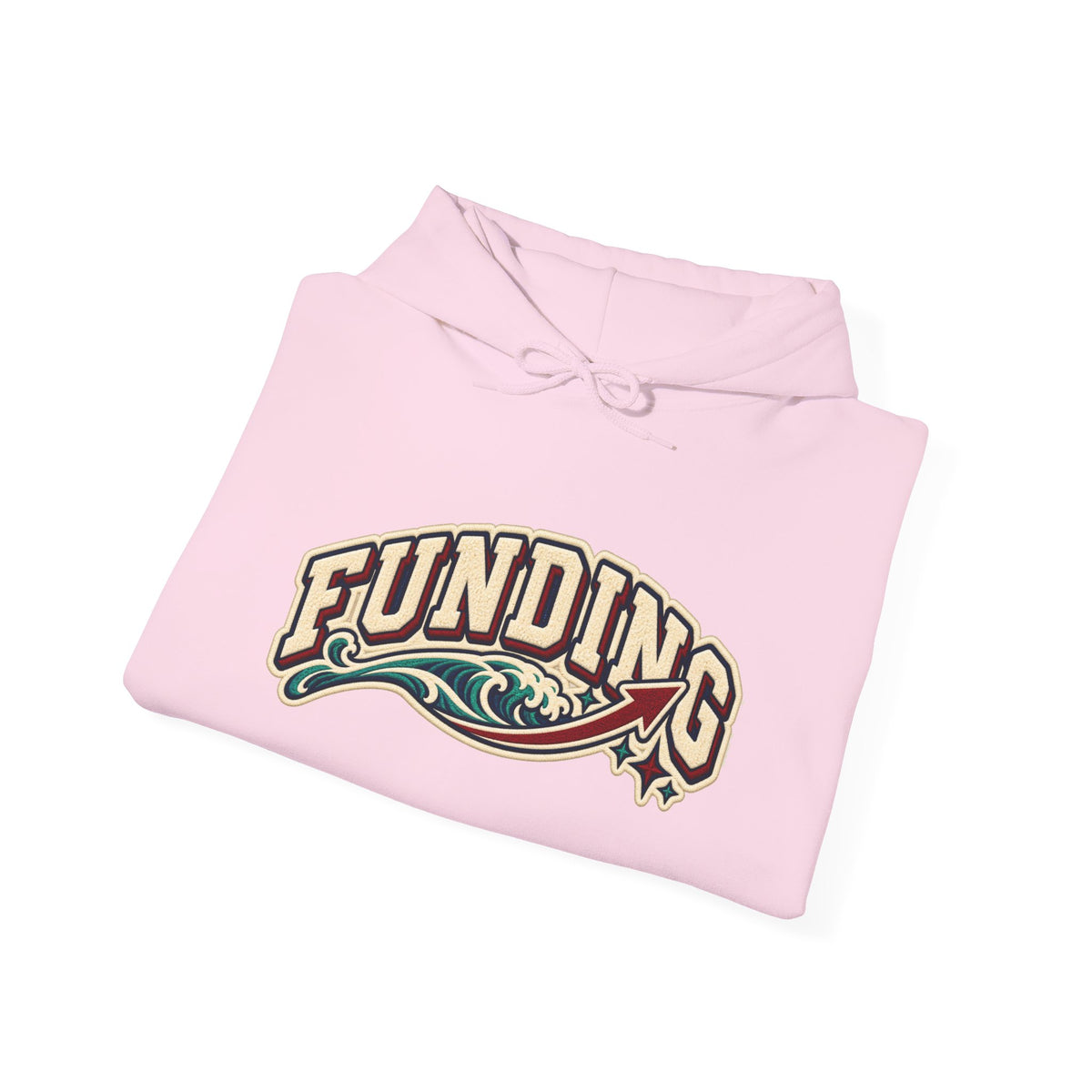 Funding Crewneck Hoodie — "Clean Build Fund" Graphic Pullover