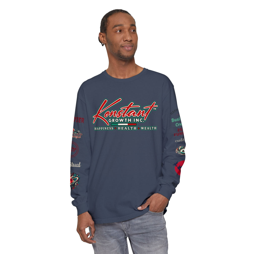 Konstant Growth Long Sleeve T-Shirt — Tropical Palm Surf Graphic