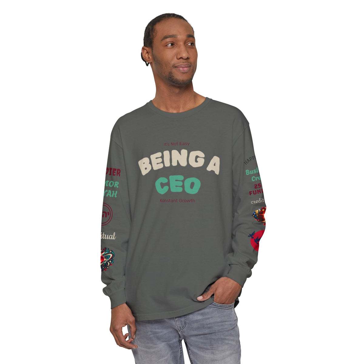 Konstant Growth Vintage Wash Long Sleeve | Premium Entrepreneur T-Shirt