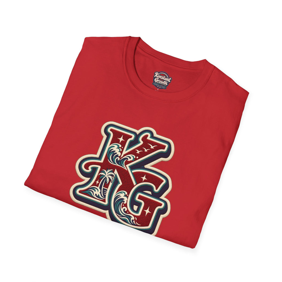 Eclipse Crest T-Shirt — Vintage Floral KG Logo
