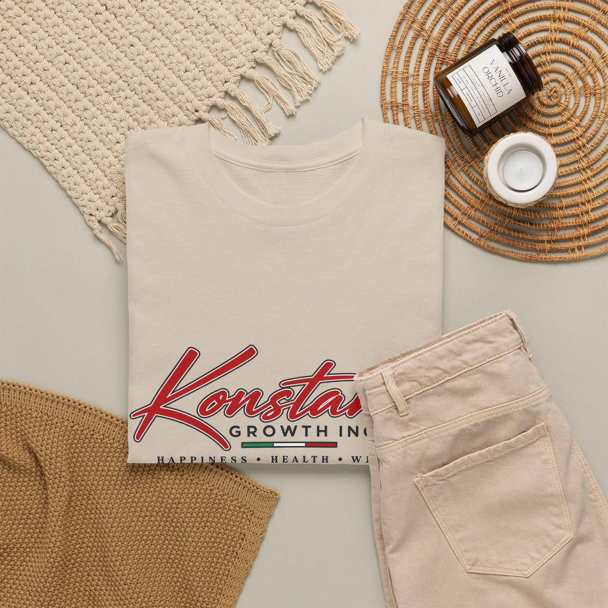 Konstant Growth Inc. Tee — Retro Car & Palm Beach Graphic T-Shirt