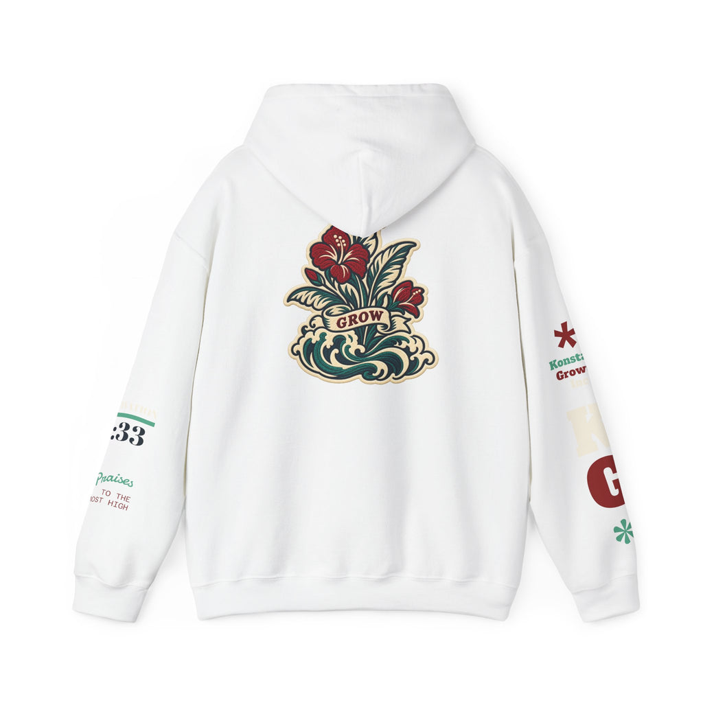 Copy of Hoodie - 'Divine Love' Graphic Hoodie with Vintage Bird & Floral Back Artwork