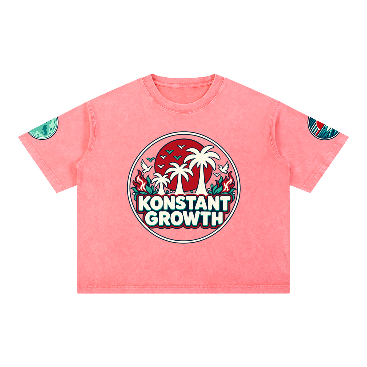 Mineral Wash Boxy Cotton T-Shirt ODMPOD
