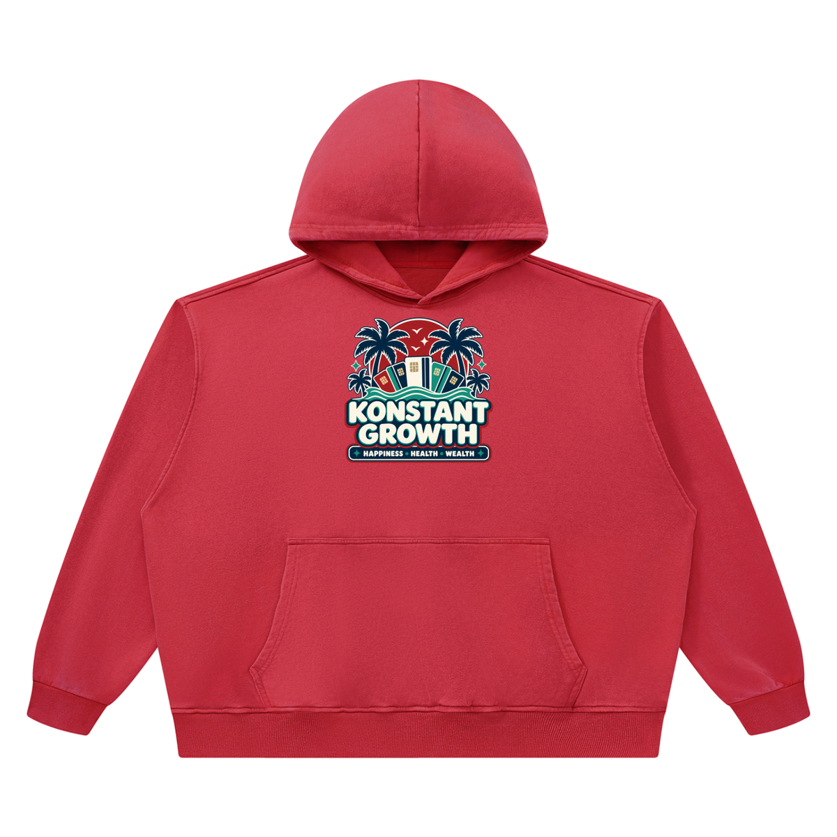 Konstant Growth Vintage — Unisex Heavyweight Vintage Wash Boxy Hoodie