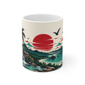 Tropical Sunset Scenic Mug — Hawaiian Beach Landscape Coffee Cup