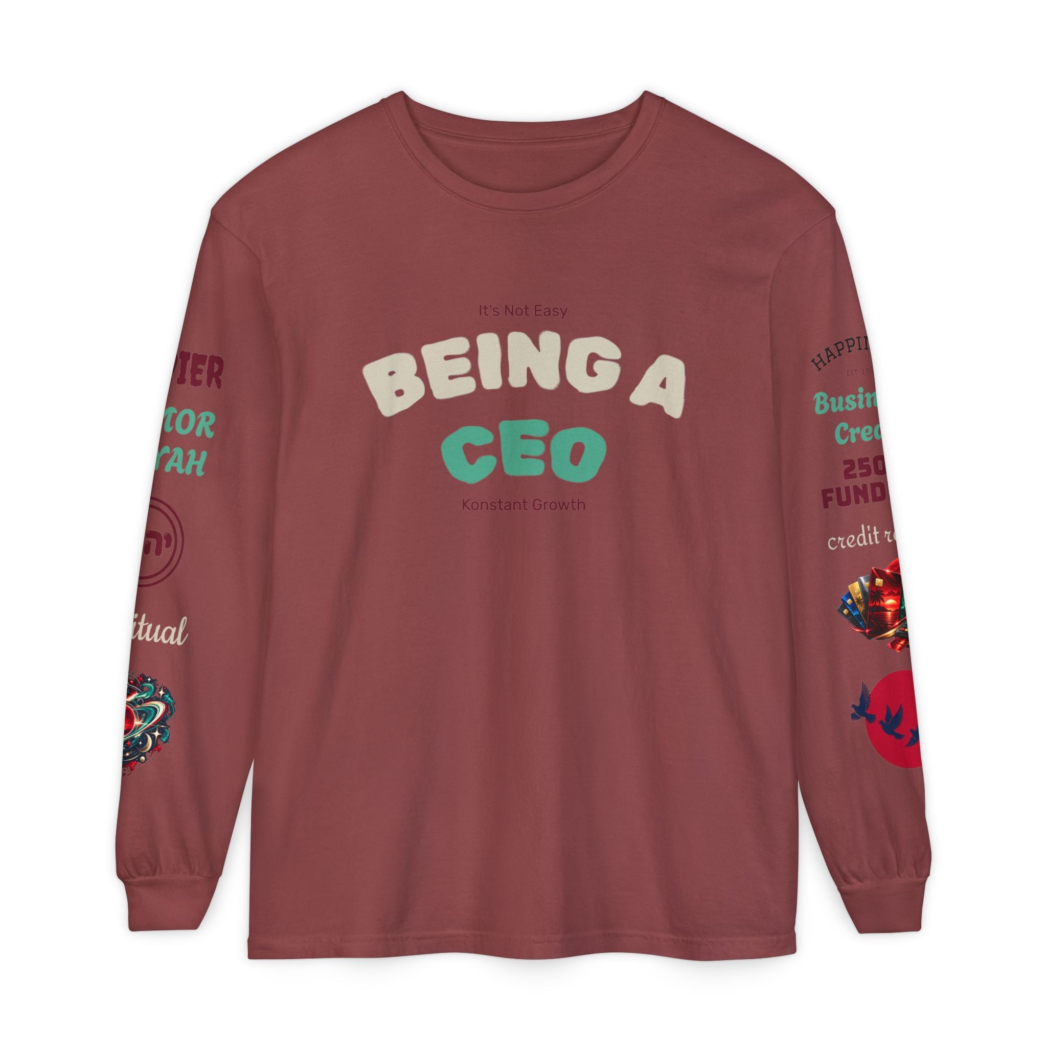 Konstant Growth Vintage Wash Long Sleeve | Premium Entrepreneur T-Shirt
