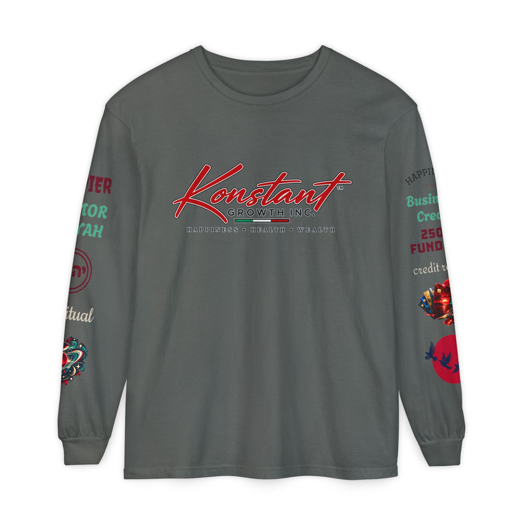 Konstant Growth Inc. Long Sleeve Tee — Tropical Moon Beach Graphic
