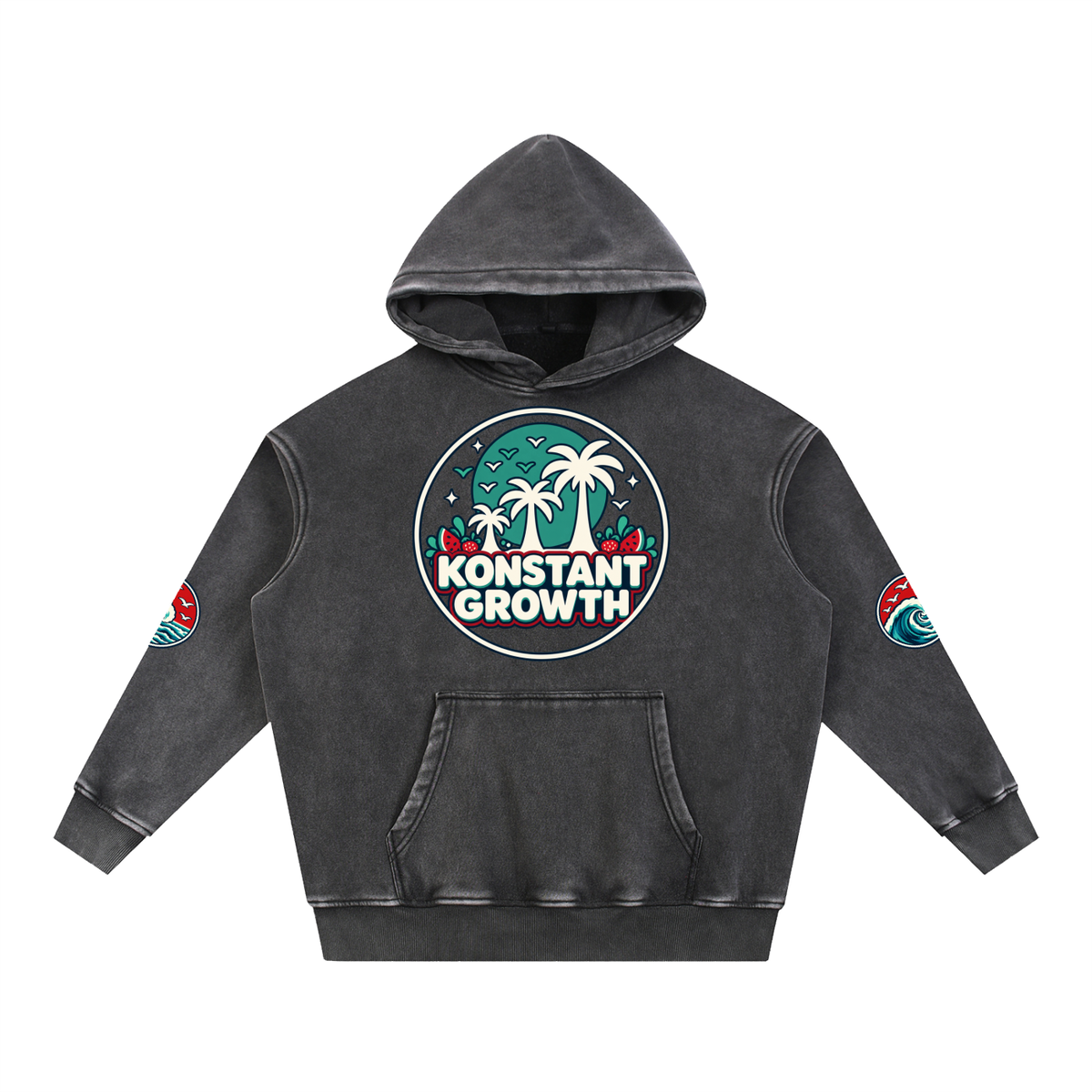 Snow Wash Fleece Oversize Hoodie ODMPOD