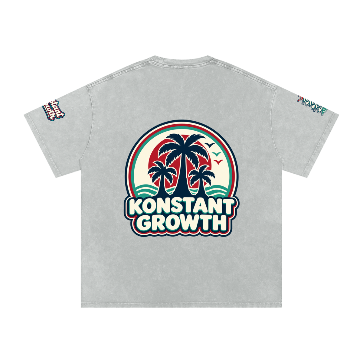 Konstant Growth Vintage — Snow Washed Oversized Cotton T-Shirt