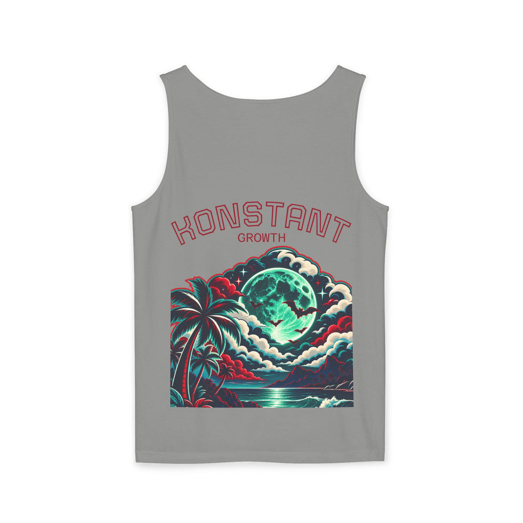 Konstant Growth tropical moon illustration Tank Top | motivational graphic