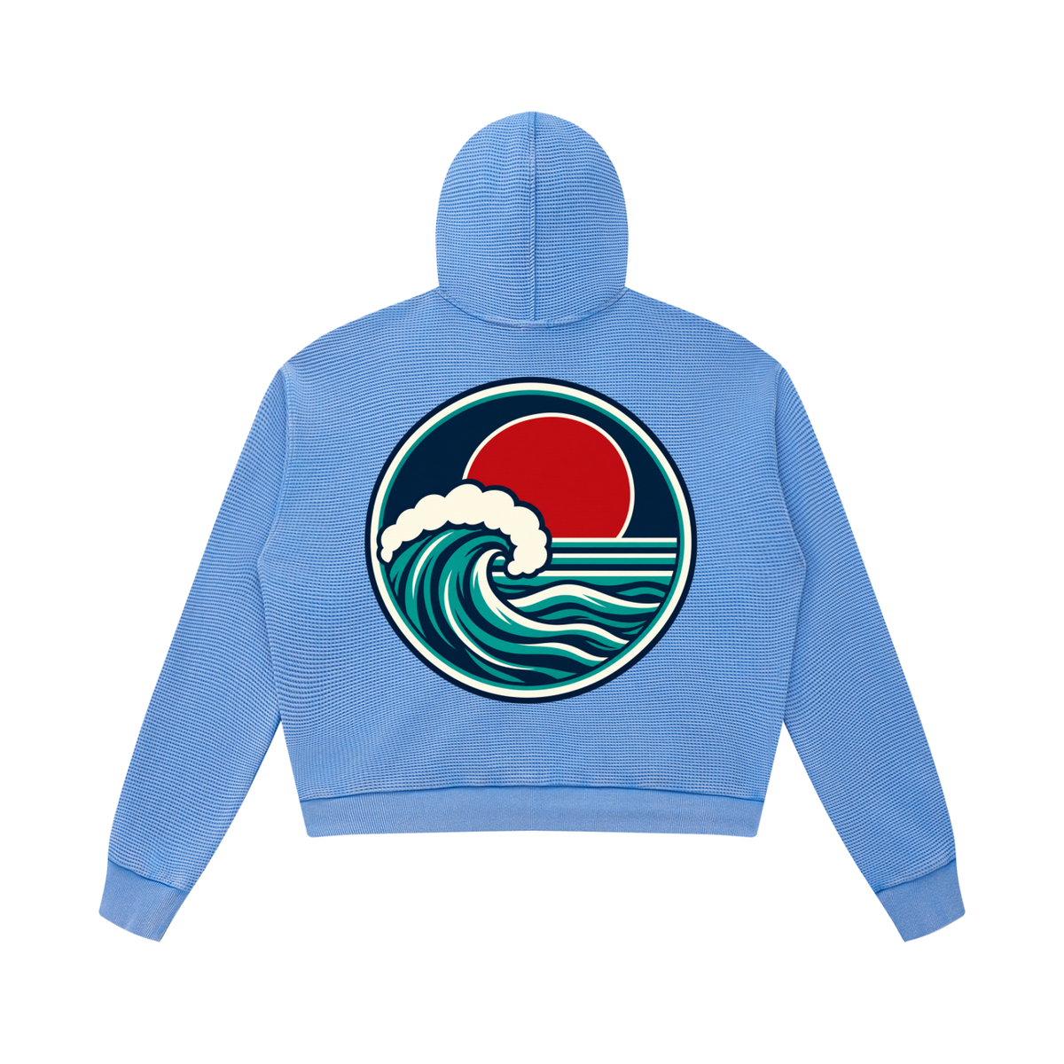 Unisex Mineral Wash Boxy Waffle Hoodie ODMPOD