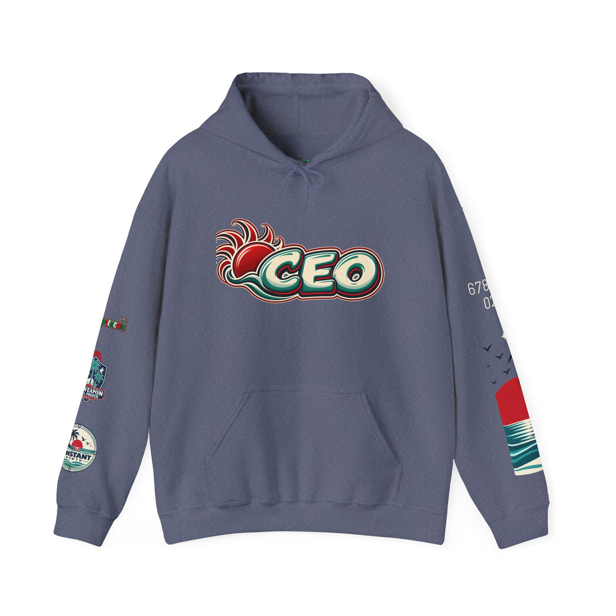 Blessed Surf Hoodie — Palm-Wave Graphic Edition I Printify